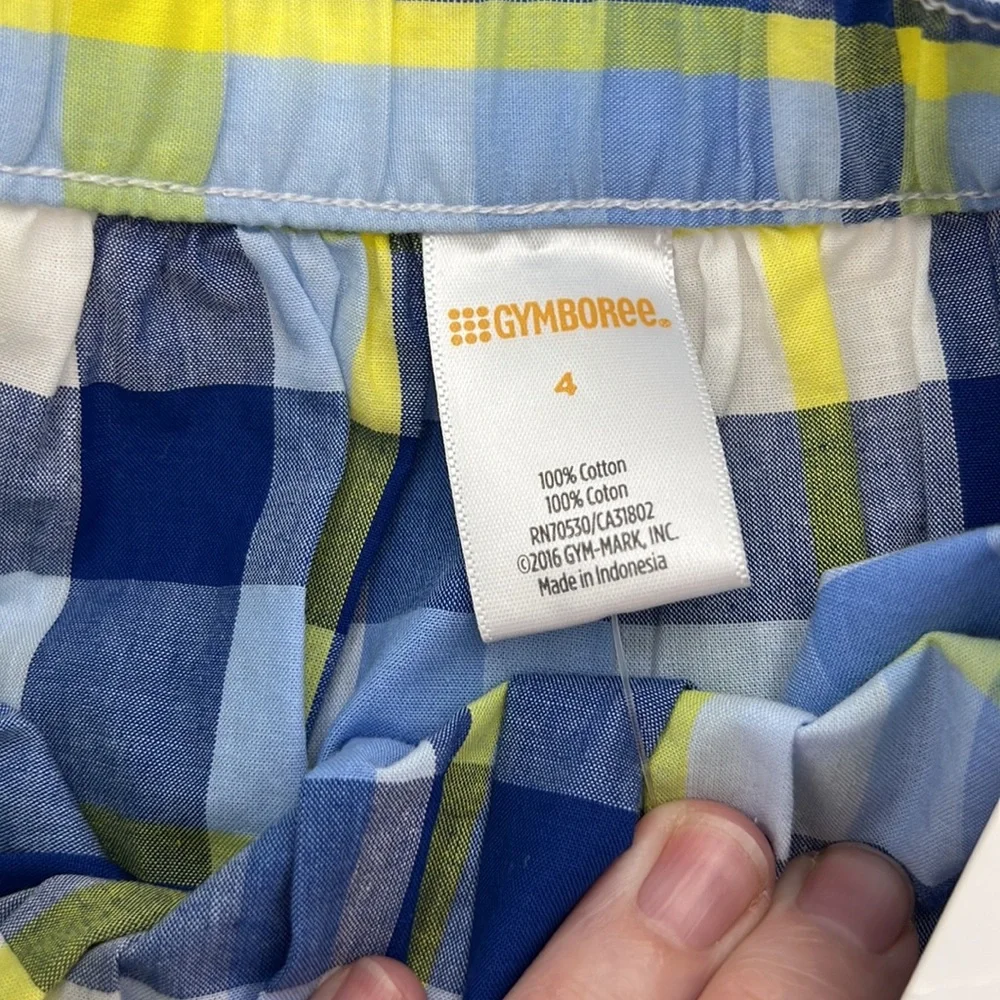 Gymboree Elastic Waist Plaid Skirt Size 4